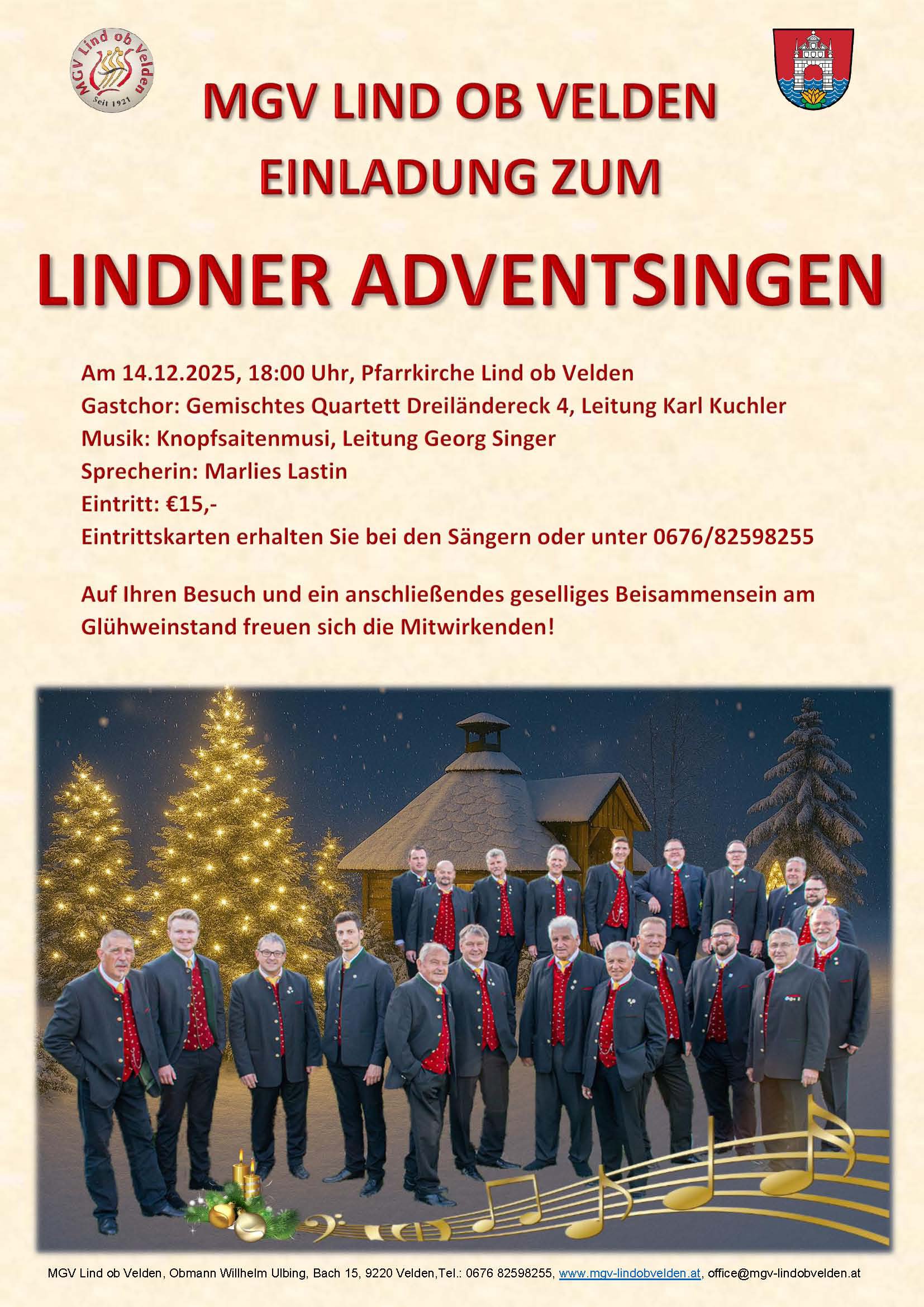 Adventsingen Plakat 2025